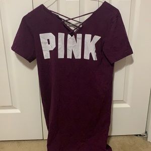 PINK t-shirt dress